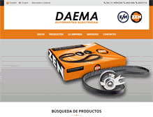 Tablet Screenshot of daema.com.ar